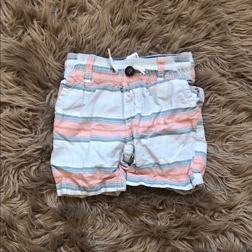 OshKosh B'gosh Pink and Blue Striped Kids Shorts